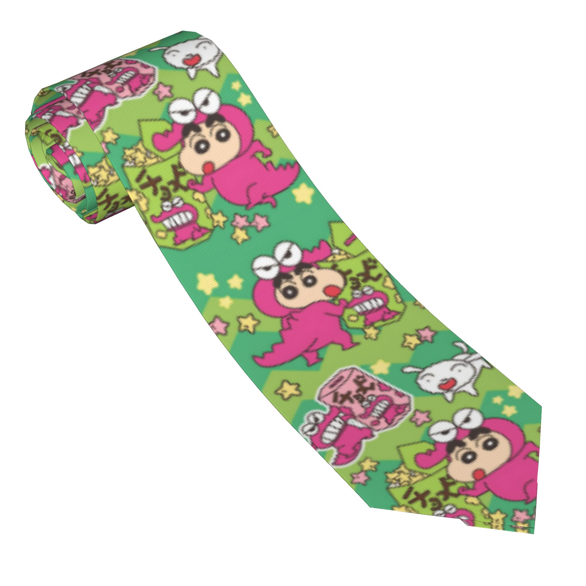 Men'S Accessories In The 90S - Shinchans 90s Cartoon Necktie Unisex Polyester