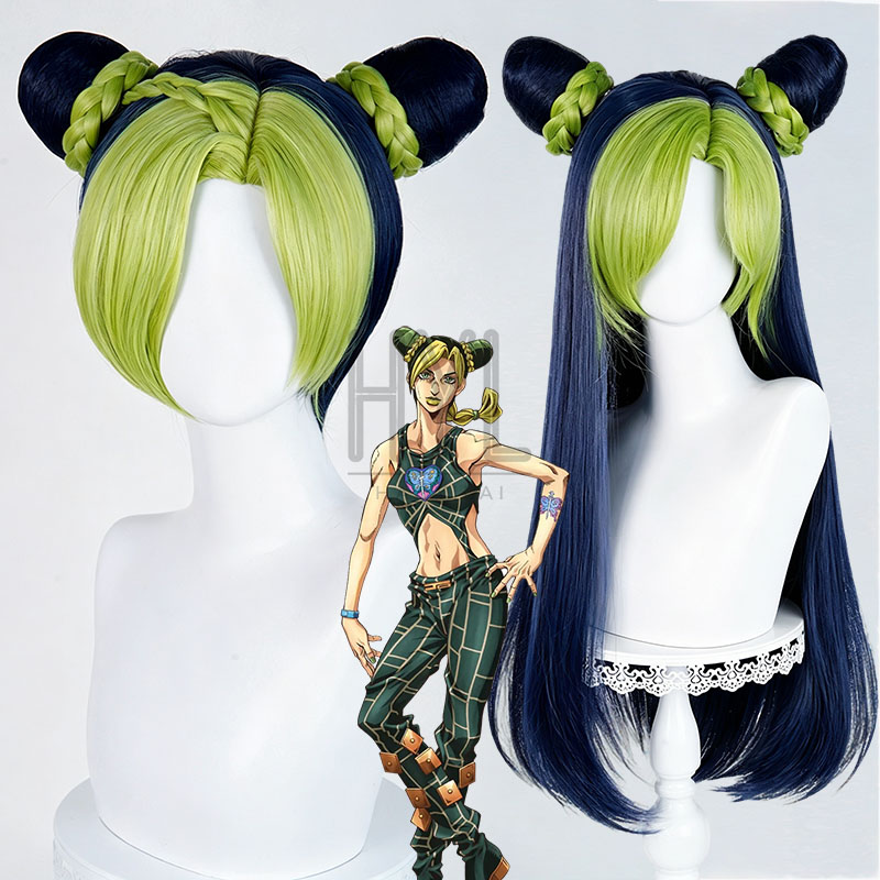Men'S Vegan Accessories - Anime JOJO Jolyne Cujoh Cosplay Wig