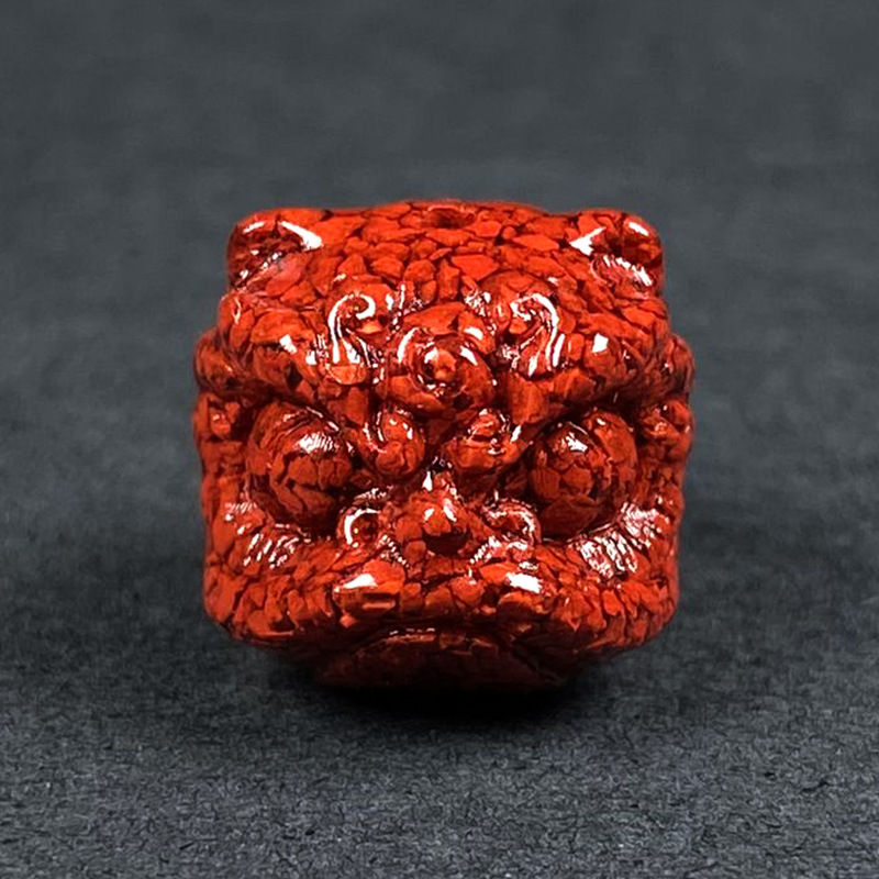 Men Accessories To Gift - 10pc Natural Cinnabar Crystal Lion Dance