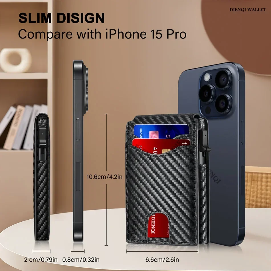 Mens Pop‑Up Money Clips Wallet - Money Clip Slim recension och pris