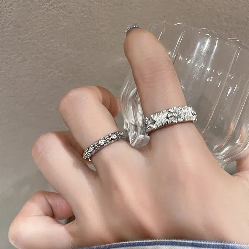 Shiny Metal Open Ring for Men  - Men Accessories Drawing recension och pris