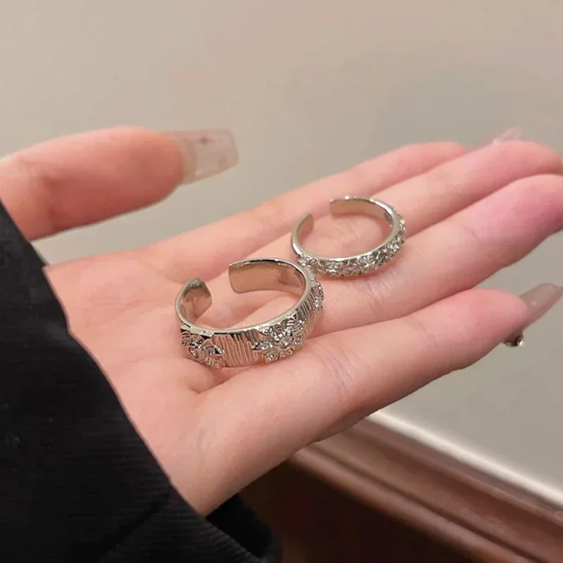 Shiny Metal Open Ring for Men  - Men Accessories Drawing recension och pris
