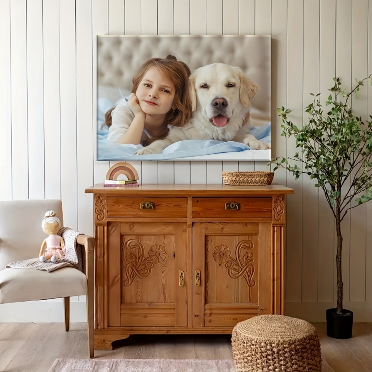 Custom Personalized Canvas Wal - Men Accessories To Gift recension och pris