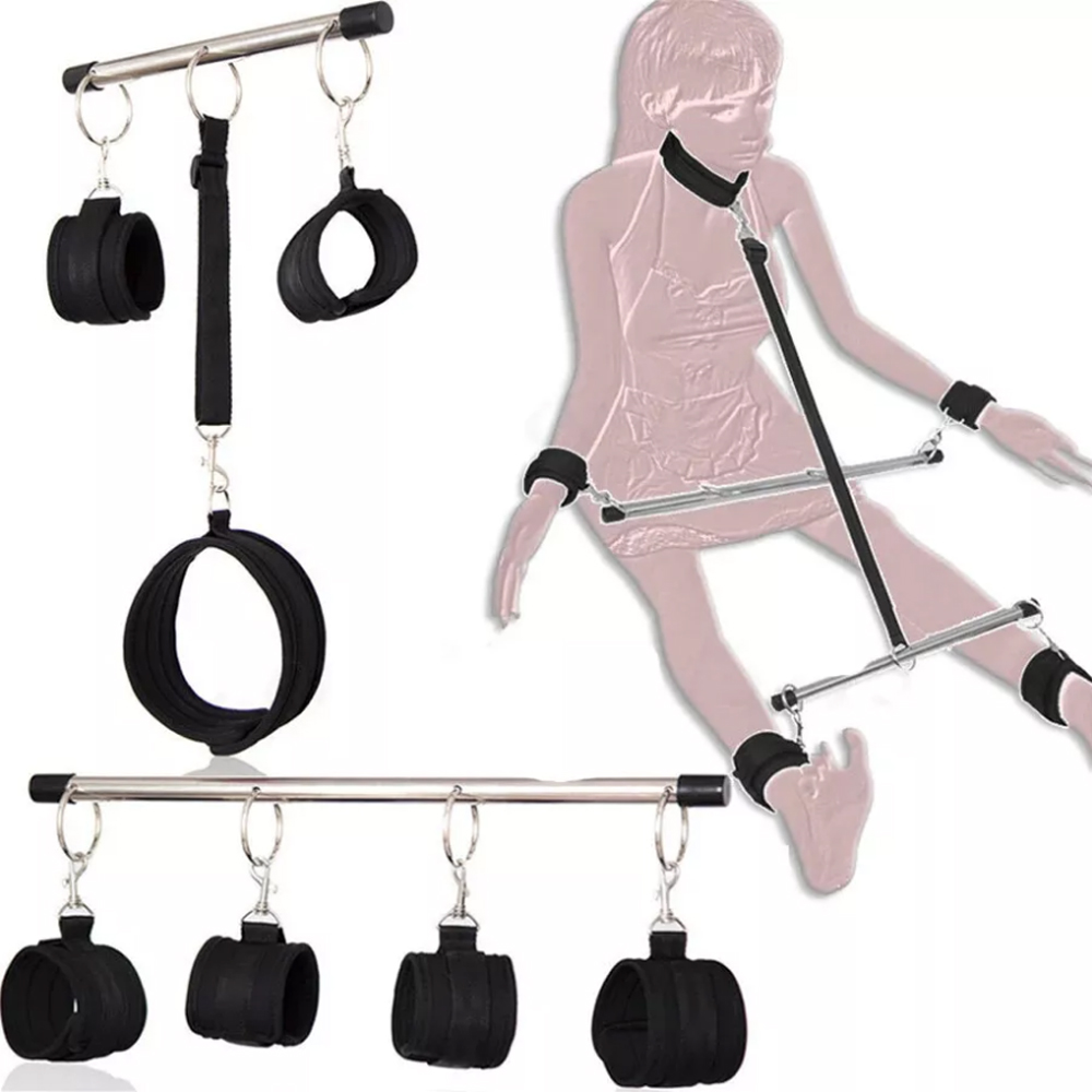 Metal Open Leg Bar Handcuffs A - Men'S Vegan Accessories recension och pris