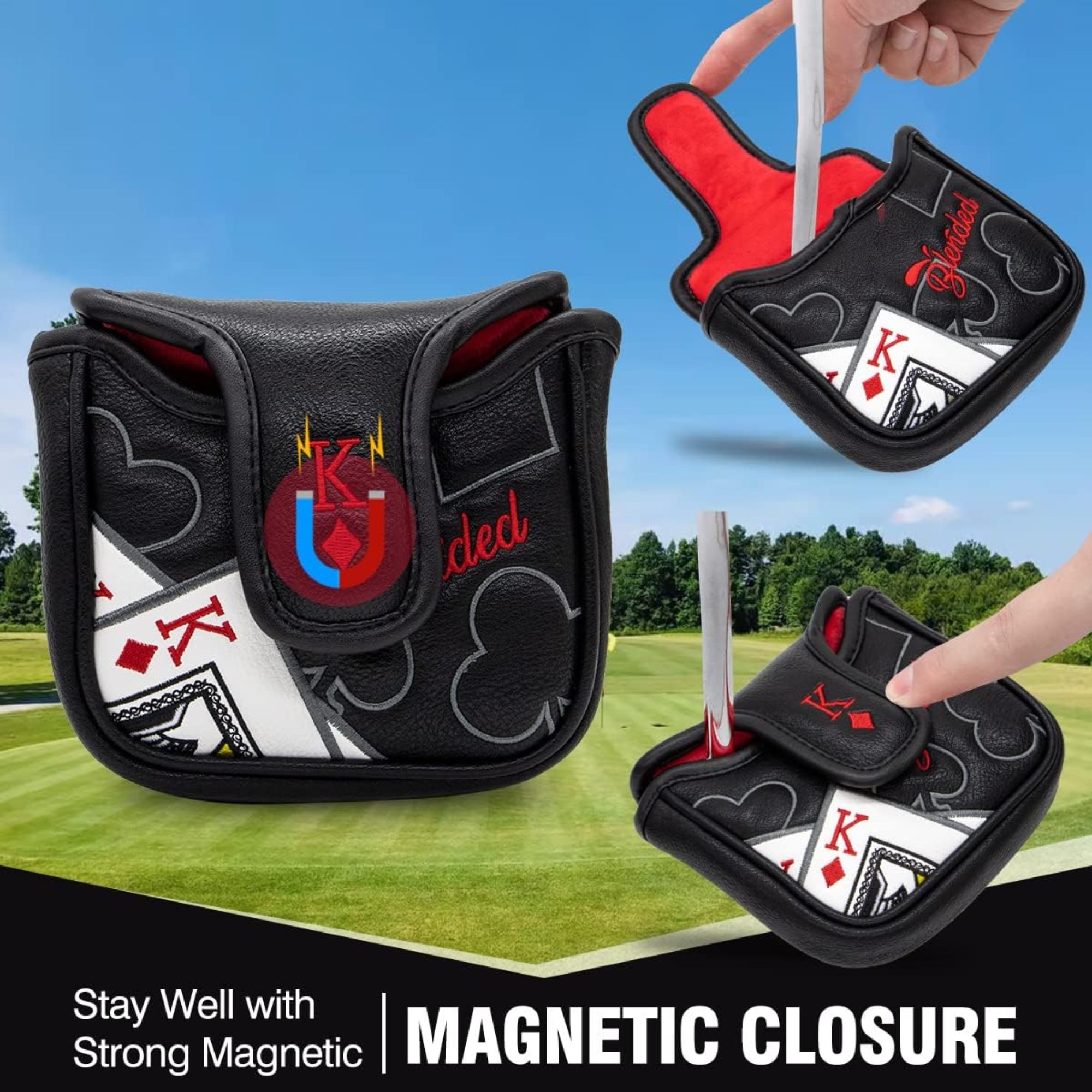 King Of Hearts Embroidered Mal - Men Accessories To Gift recension och pris