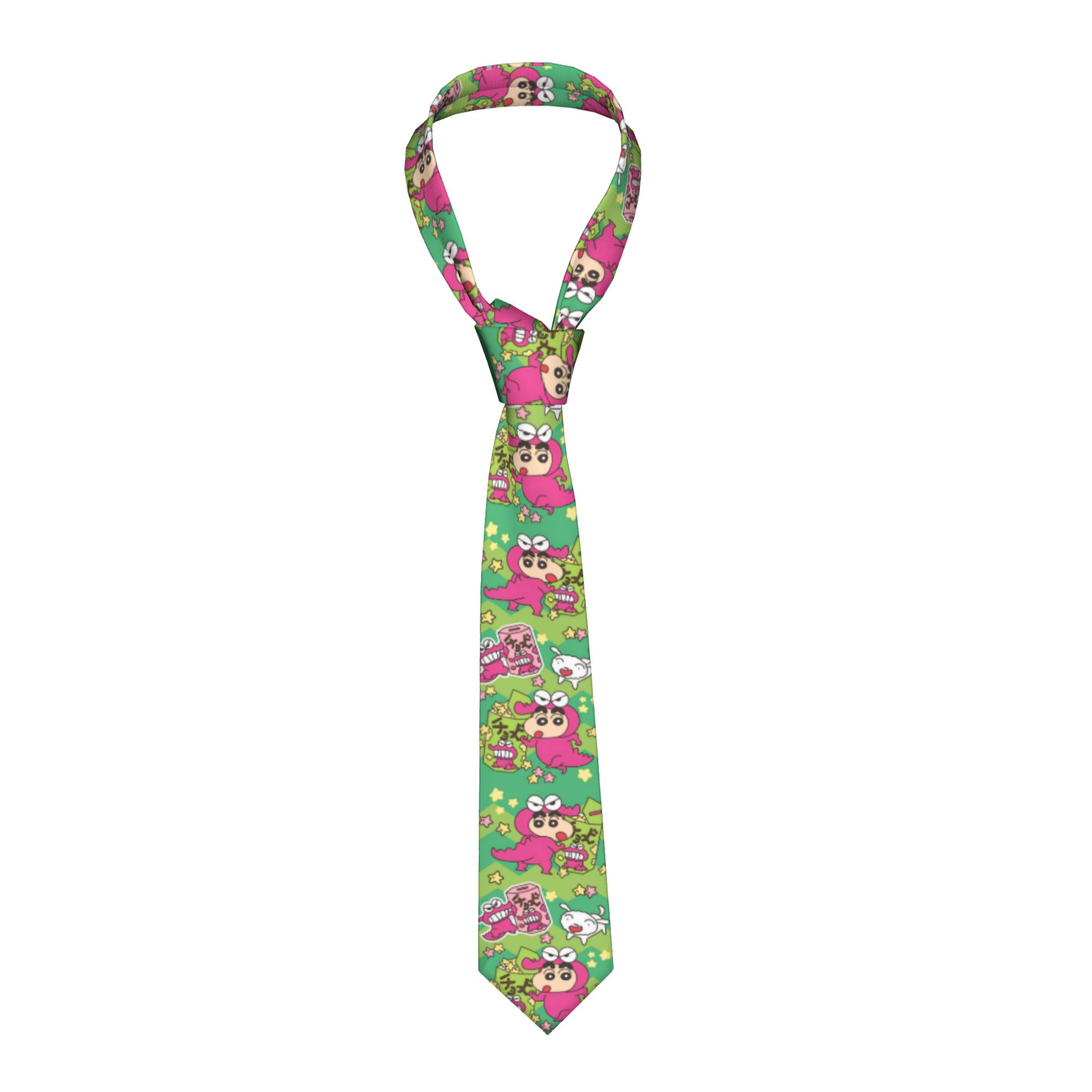 Shinchans 90s Cartoon Necktie  - Men'S Accessories In The 90S recension och pris