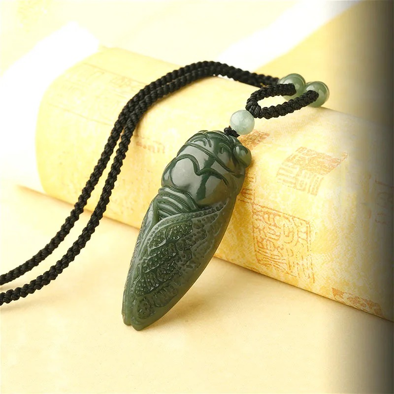 Natural Hetian Jade Cicada Pen - Men Accessories To Gift recension och pris