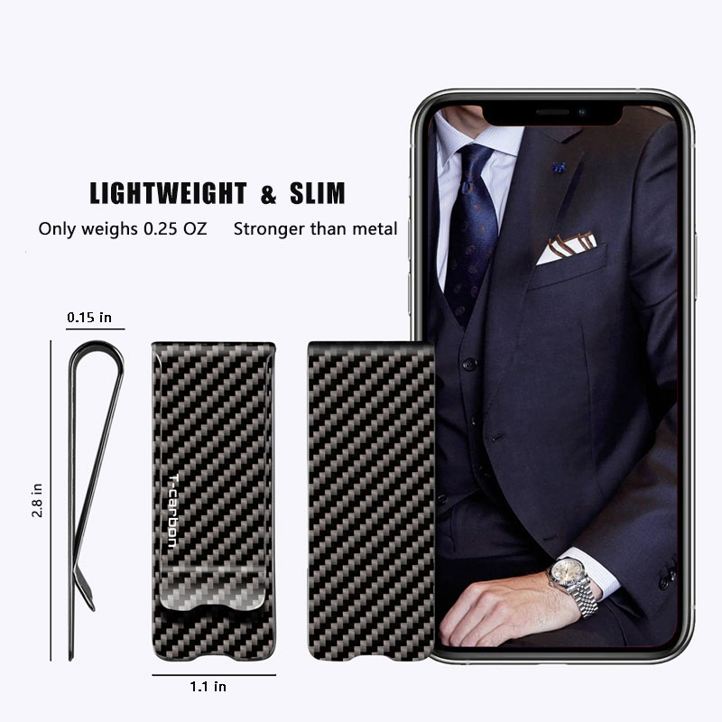 Carbon Fiber Money Clip for Ca - Money Clip Slim recension och pris