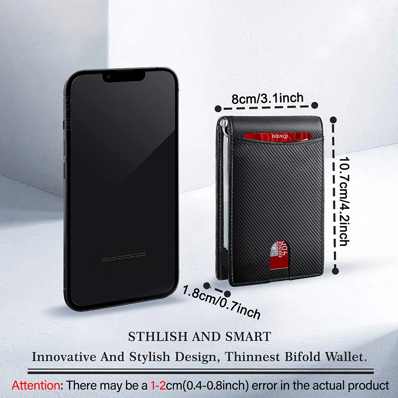 RFID Business Card Holder Men  - Money Clip Slim recension och pris