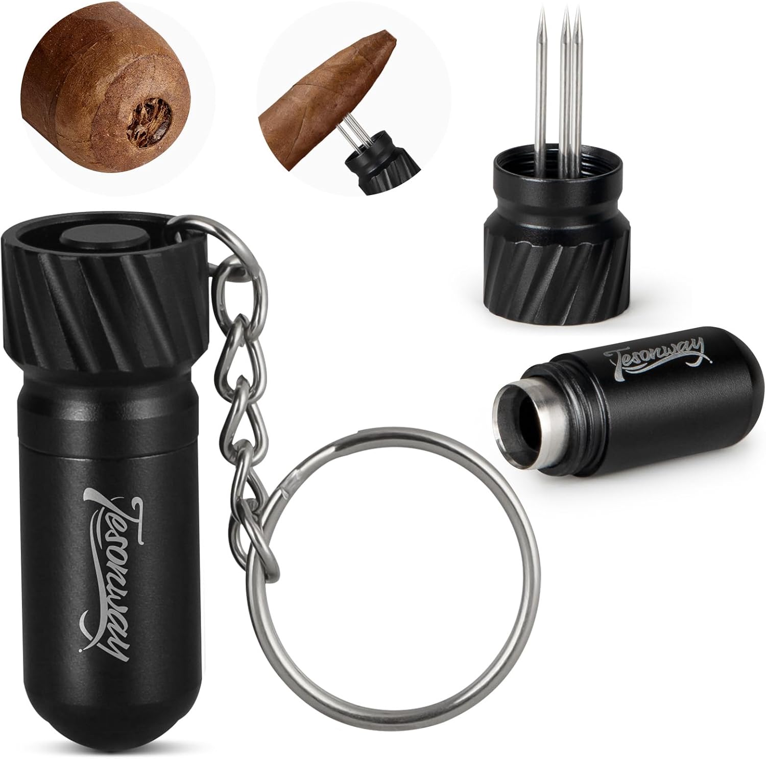 Cigar Punch Cutter, 2-in-1 Cig - Men Accessories Drawing recension och pris