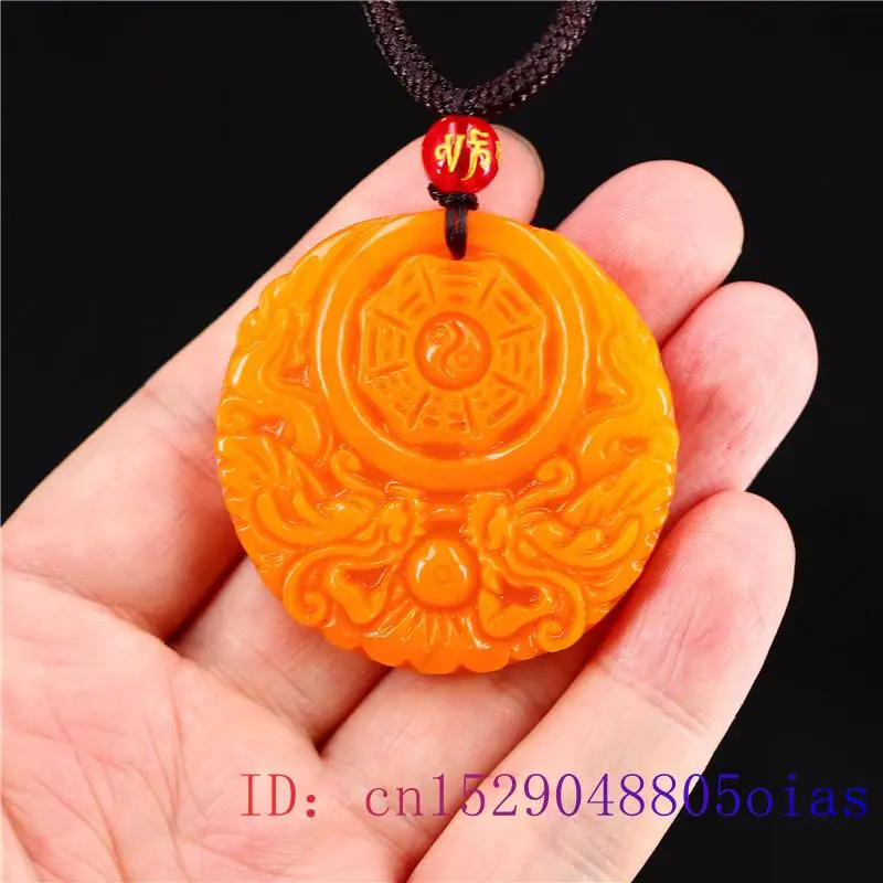 Yellow Jade Dragon Pendant Gif - Men Accessories To Gift recension och pris