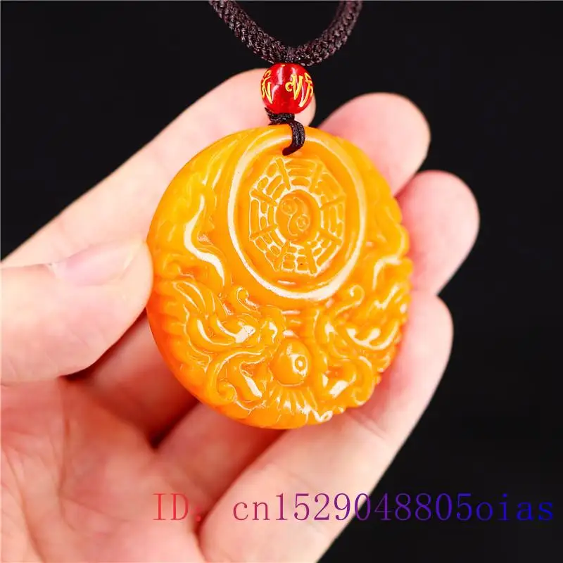 Yellow Jade Dragon Pendant Gif - Men Accessories To Gift recension och pris