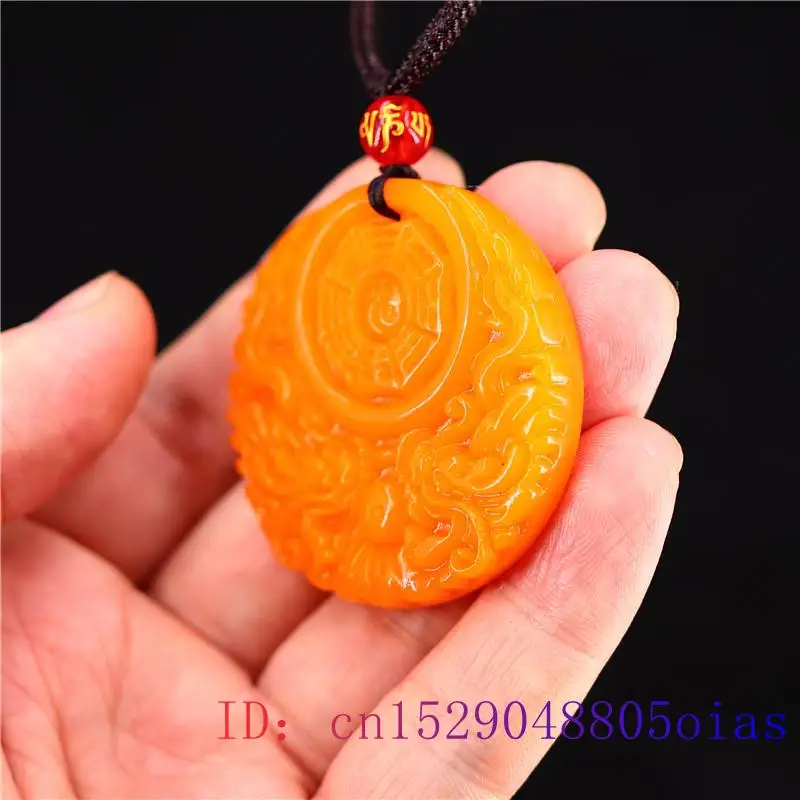 Yellow Jade Dragon Pendant Gif - Men Accessories To Gift recension och pris