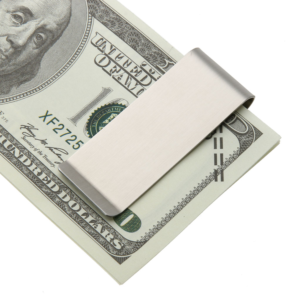 Stainless Steel Money Clip Met - Money Clip Slim recension och pris