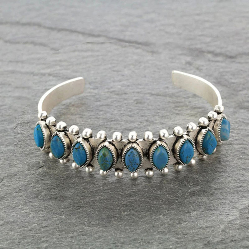 Vintage Tibet Turquoise Bracel - Men Accessories India recension och pris