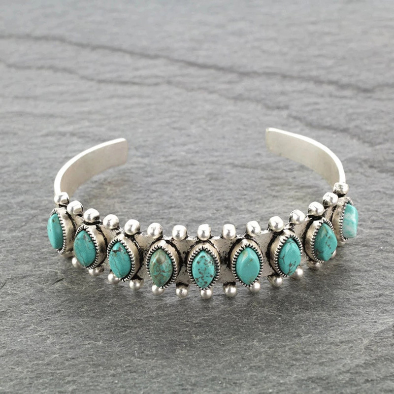 Vintage Tibet Turquoise Bracel - Men Accessories India recension och pris
