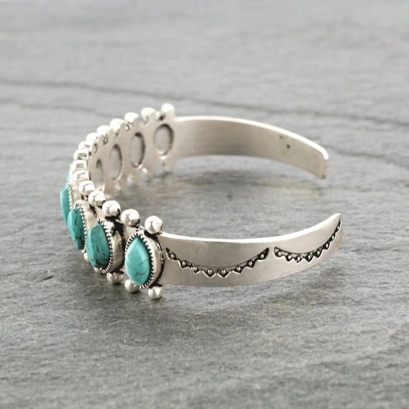 Vintage Tibet Turquoise Bracel - Men Accessories India recension och pris
