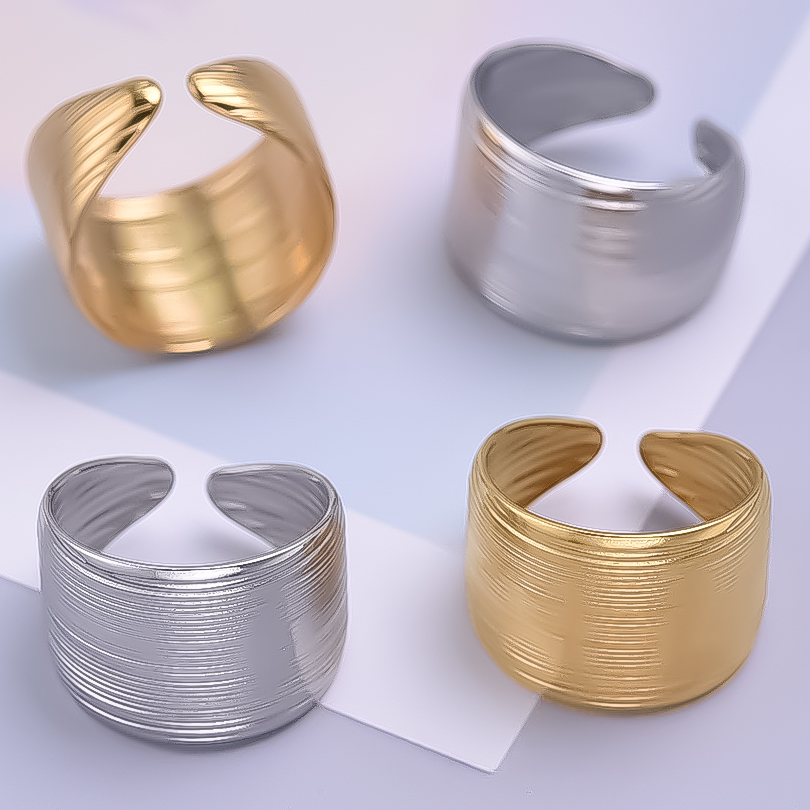 Korea Fashion Wide Ring Open S - Men Accessories Drawing recension och pris