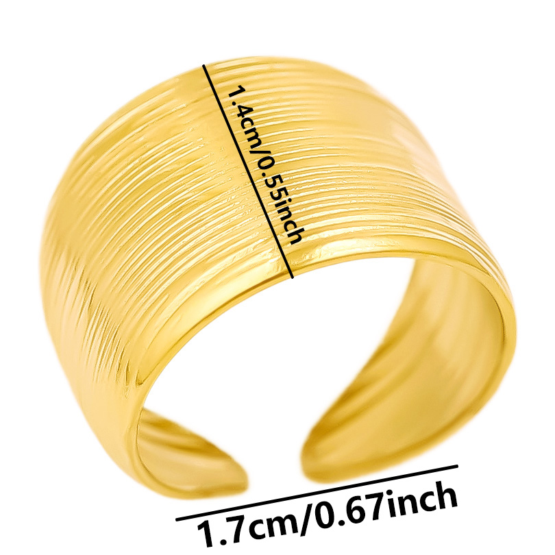 Korea Fashion Wide Ring Open S - Men Accessories Drawing recension och pris